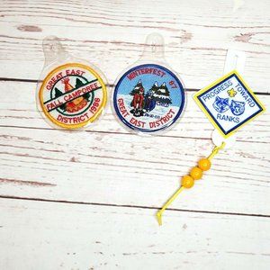 3 Vintage Cub Scouts Great East Fall Camporee 86 ,Winterfest 87 & Progress Badge